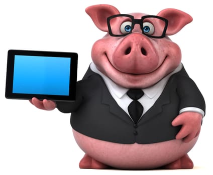 Fun pig - 3D Illustration