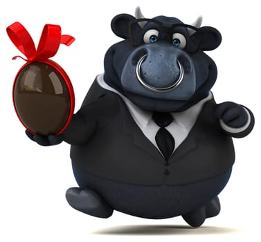 Black bull - 3D Illustration