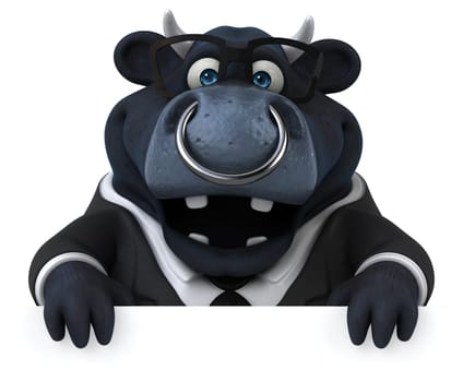 Fun bull - 3D Illustration