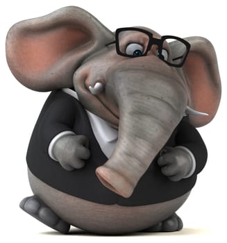 Fun elephant - 3D Illustration