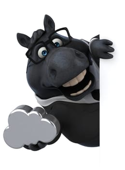 Fun horse - 3D Illustration