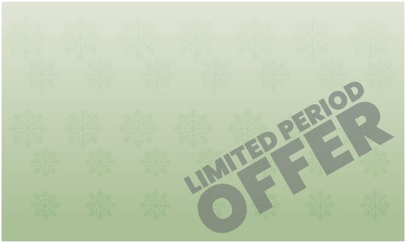 limited period offer on abstract Christmas background