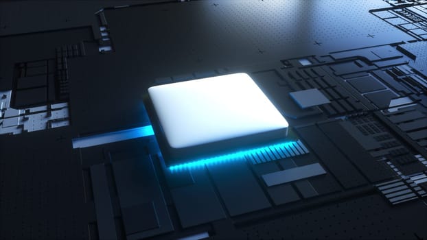 Digital circuit with 3d render boards and integrated microprocessor contacts. Computational semiconductors with collection and transmission of electronic information.