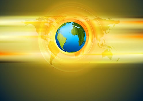 Bright technology background. Vector design
