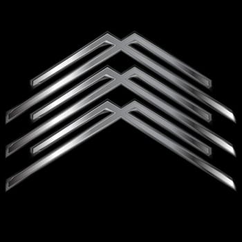 Metallic logo element. Vector business background