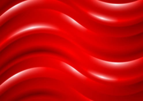 Shiny waves abstract vector background