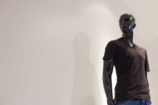 Blacks mannequin with casual basic wear