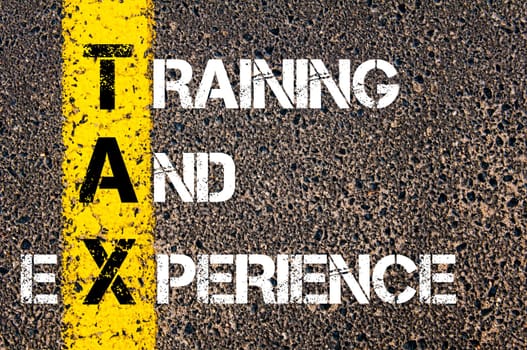 Business Acronym BMI - Body Mass Index..Yellow paint line on the road against asphalt background. Conceptual image