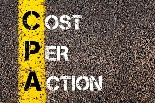 Business Acronym BMI - Body Mass Index..Yellow paint line on the road against asphalt background. Conceptual image