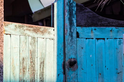 weathered blue door for adv or others purpose use