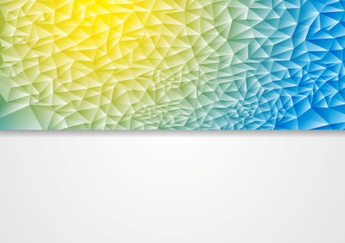 Abstract corporate background with triangles texture. Vector design