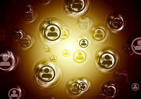 Abstract modern communication design. Vector background