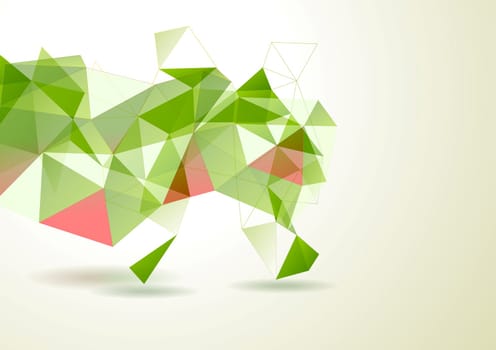 Bright geometrical vector background. Tech design