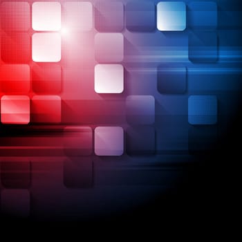 Tech modern bright background. Vector design