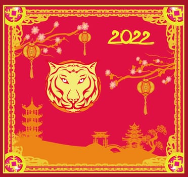 Happy new year 2022, Chinese new year, Year of the tiger, Happy lunar new year 2022