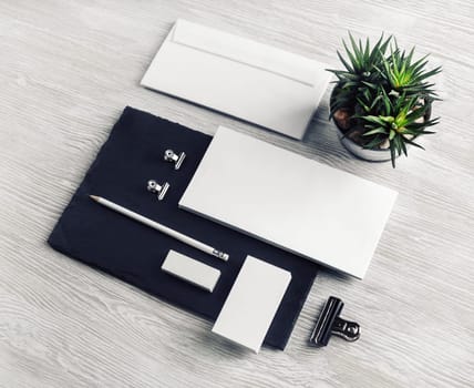 Blank stationery set. Template for branding design. Branding mock up.