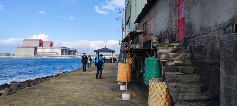 Nanwantou Coastal Trail, New Taipei City-Dec 11, 2021: Nanwantou Coastal Trail, Nanwantou Coastal Trail, New Taipei City