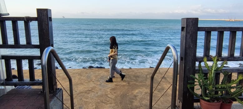 Nanwantou Coastal Trail, New Taipei City-Dec 11, 2021: Nanwantou Coastal Trail, Nanwantou Coastal Trail, New Taipei City
