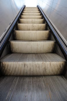 Modern luxury escalators with staircase