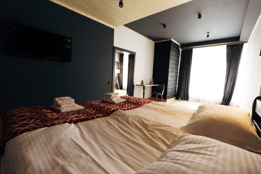 Holidays at a great hotel. Nice room design.