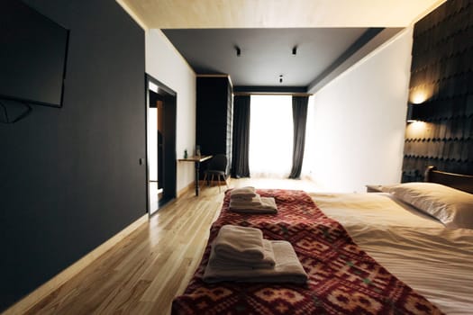 Holidays at a great hotel. Nice room design.