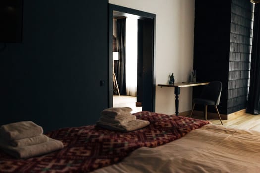 Holidays at a great hotel. Nice room design.