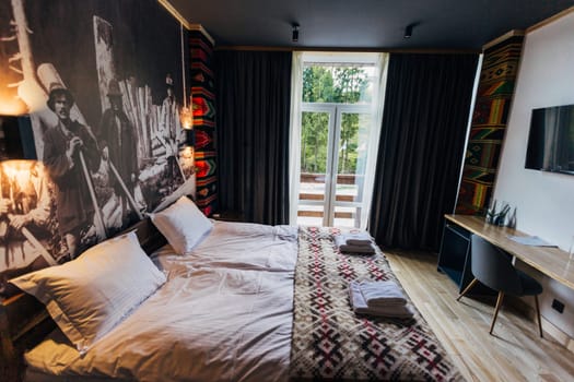 Holidays at a great hotel. Nice room design.