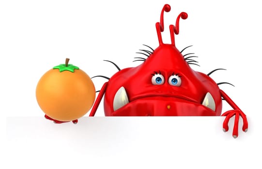 Fun germ - 3D Illustration