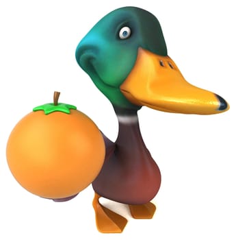 Fun duck - 3D Illustration