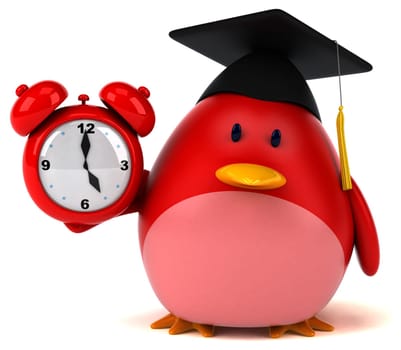 Red bird - 3D Illustration
