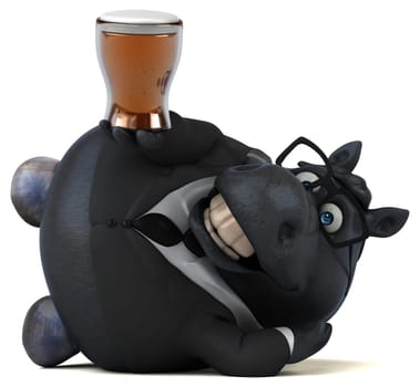 Fun horse - 3D Illustration