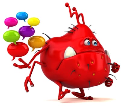 Fun germ - 3D Illustration