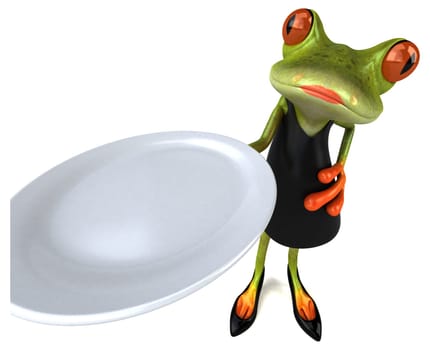 Fun frog - 3D Illustration