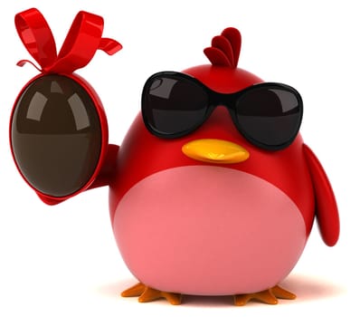 Red bird - 3D Illustration