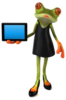 Fun frog - 3D Illustration