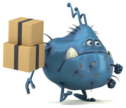 Fun germ - 3D Illustration