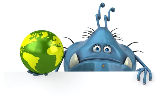 Fun germ - 3D Illustration