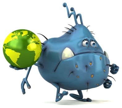 Fun germ - 3D Illustration