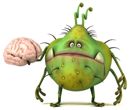 Fun germ - 3D Illustration