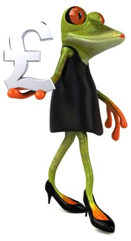 Fun frog - 3D Illustration