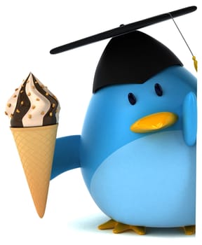 Blue bird - 3D Illustration