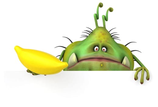 Fun germ - 3D Illustration