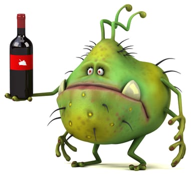 Fun germ - 3D Illustration