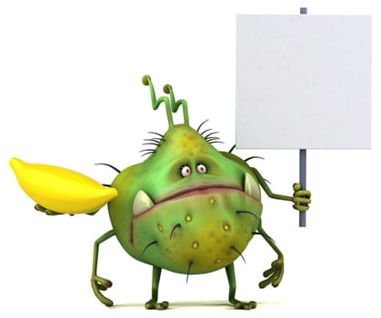 Fun germ - 3D Illustration