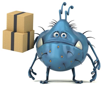 Fun germ - 3D Illustration