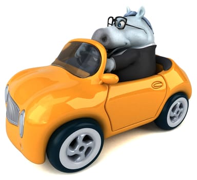 Fun horse - 3D Illustration