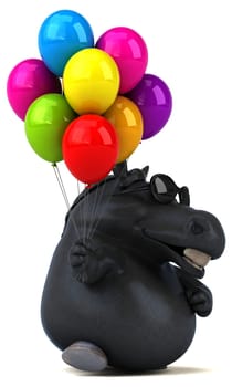 Fun horse - 3D Illustration