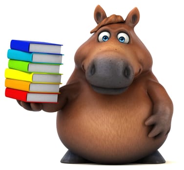 Fun horse - 3D Illustration
