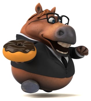 Fun horse - 3D Illustration