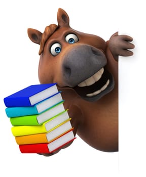 Fun horse - 3D Illustration